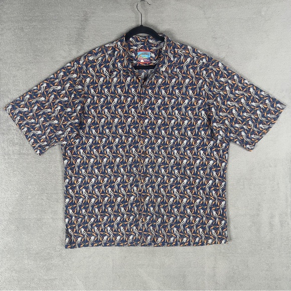 reyn spooner Other - Reyn Spooner Joe Kealoha’s Birds Hawaiian Camp Shirt Men's XL Surf Aloha Vintage